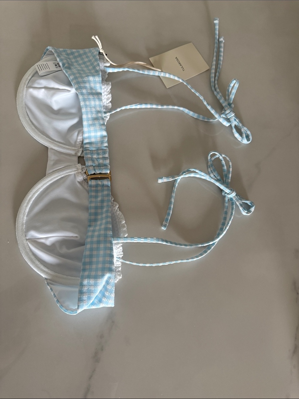 NWT- Tularosa Etta Top in Blue Gingham - Picture 5 of 5